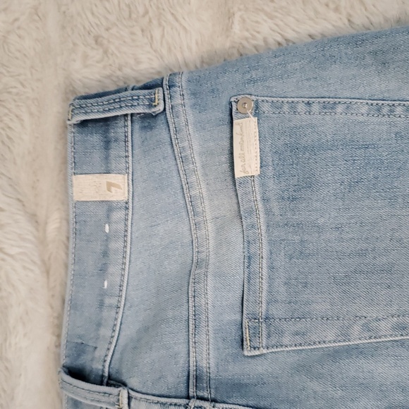 7 For All Mankind High Waisted Cropped Skinny 28 - Picture 7 of 13